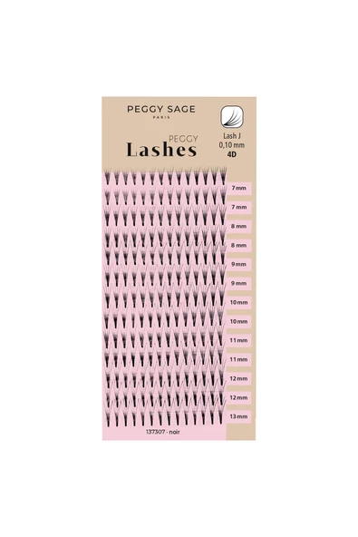 peggy sage Rus hacimli takma kirpikler 4D-J 0.10 / 7-8-9-10-11-12-13mm ürün görseli 1