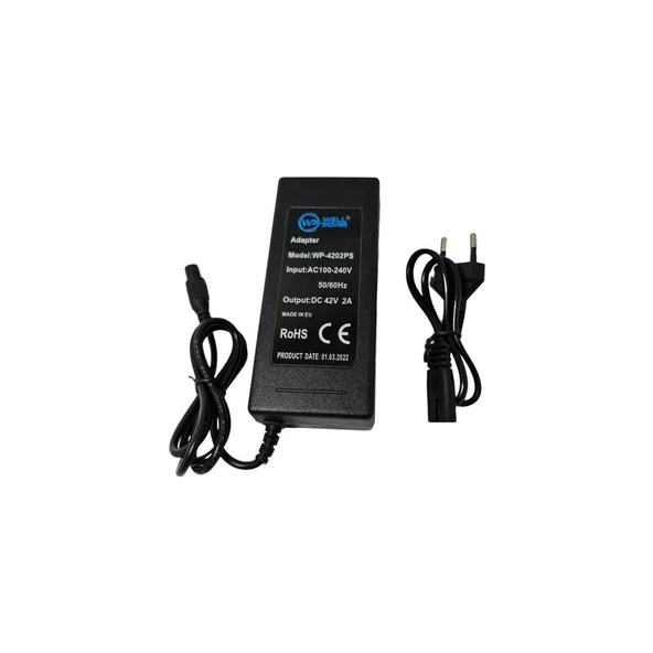 Well Power Wellpower 42VOLT 2AMPER 3pin Scooter Hoverboard Şarj Adaptörü - 3