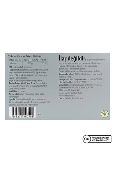 Venatura Selenyum 45 Tablet - 3