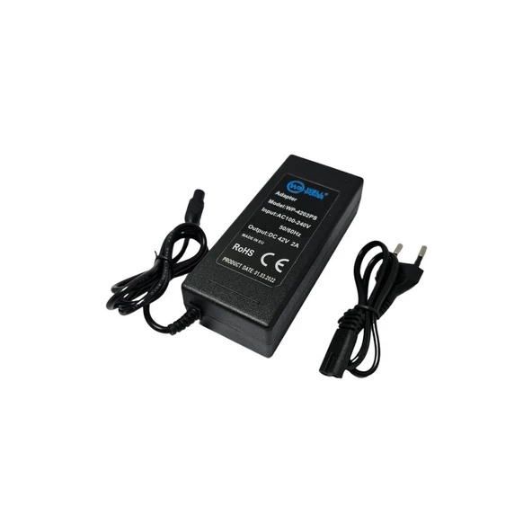 Well Power Wellpower 42VOLT 2AMPER 3pin Scooter Hoverboard Şarj Adaptörü - 2