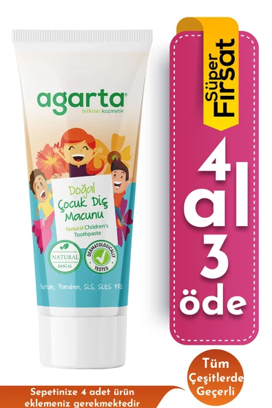 Agarta Doğal Çocuk Çilekli Diş Macunu 75 ml - 2