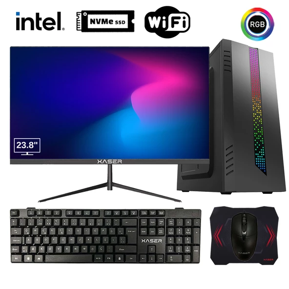 Xaser Tetrix X4 i5 3470 16GB Ram 512GB M.2 NVMe SSD 23.8" Monitör Masaüstü Ofis Bilgisayarı ürün görseli