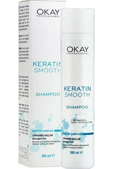 Okay Smooth Keratin Onarıcı Şampuan 300 ml