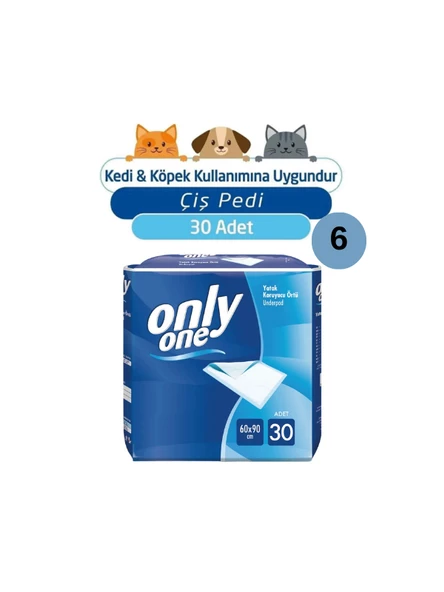 ONLYONE KEDİ-KÖPEK ÇİŞ PEDİ 60X90 cm 30'LU 6 PAKET