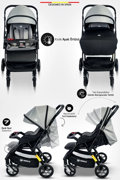 Baby Home 900 X3 Çift Yönlü Bebek Arabası - 6