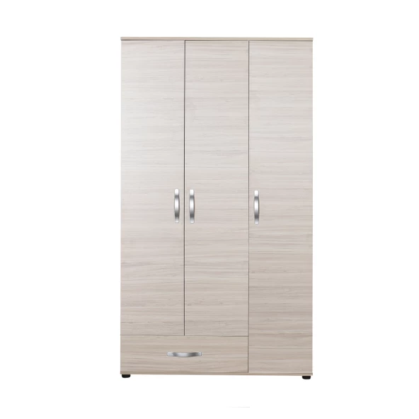 Dinamik 3 Kapaklı Tek Çekmeceli Gardırop-Zara 103x187x52 cm - 4