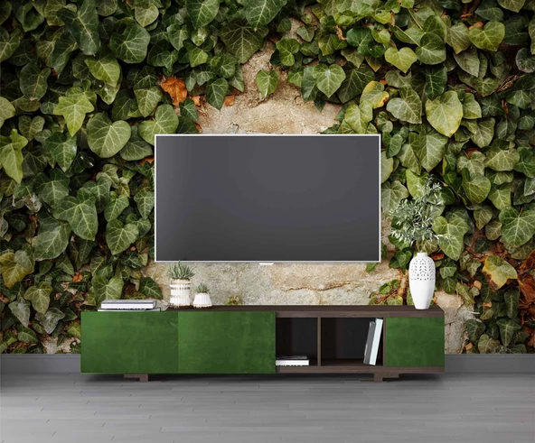 Duvar Dokusu ve Sarmaşık Duvar Kağıdı Baskı - Resim 4