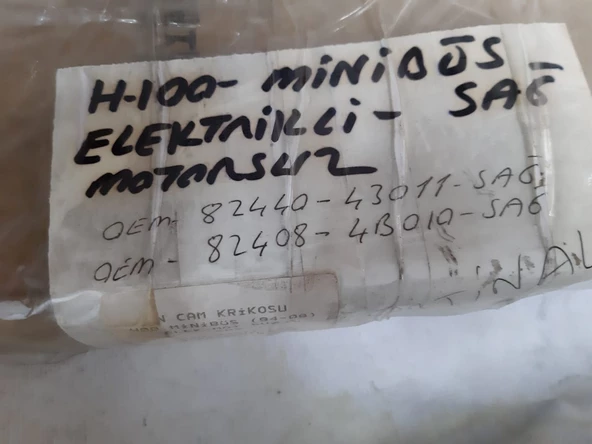 Hyundai H100 Minibüs Ön kapı Cam Krikosu Sağ elektrikli ve motor hariç-yolcu tarafı Orjinal Marka Orjinal Parça(panelvandır . yani minibüs içindir. kamyonete uymaz) - 5