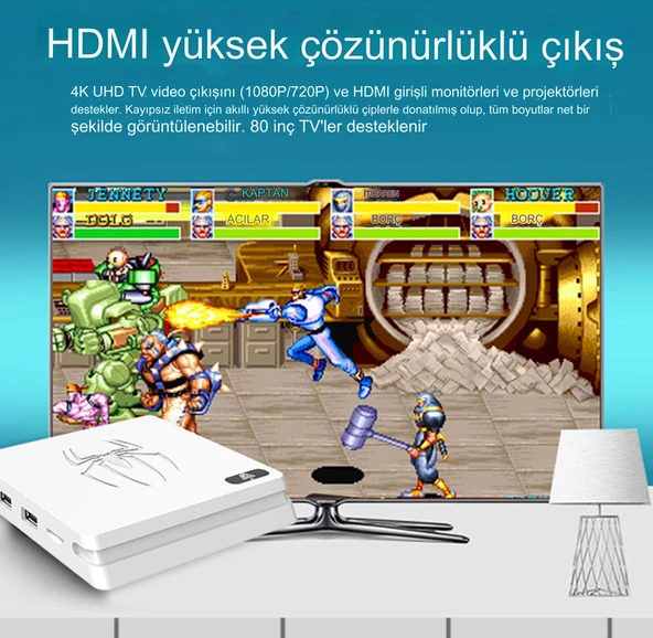 Game Box HD M5 Video Oyun Konsolu Dahili 10000 Klasik Oyunlar TV Retro Oyun Konsolu 2.4G - 5