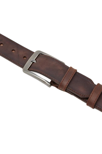 Erkek Kahverengi Deri Kemer 112531 - 4