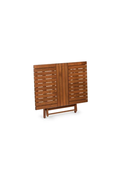 Atina Katlanır Masa 80x140 - Dış Mekan Dikdörtgen Ahşap Bahçe, Balkon Masası - 2