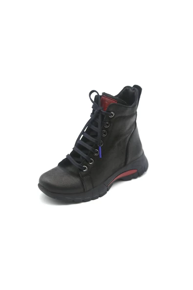 Mammamia 4335LX Hakiki Deri Kadın Nubuk Bot - Resim 2