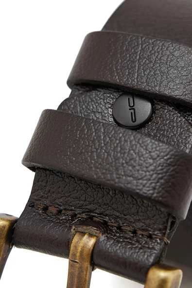 Erkek Kahverengi Deri Kemer 112534 - Resim 4