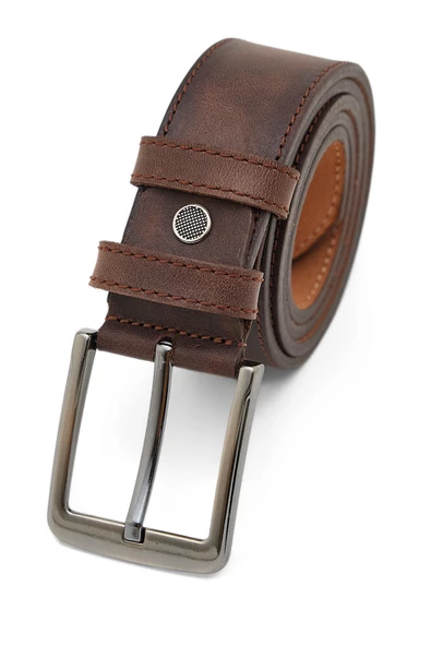 Erkek Kahverengi Deri Kemer 112531 - 3