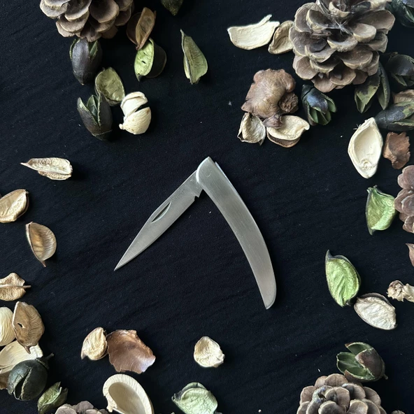 Sürmene El Yapımı Krom Saplı Çelik çakı SRMN7000 - Resim 2