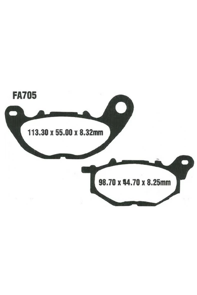 YAMAHA XMAX 125 - XMAX300 CARBON ÖN FREN BALATASI - Resim 2