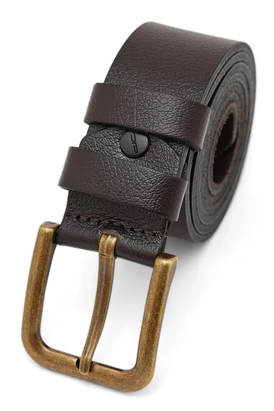 Erkek Kahverengi Deri Kemer 112534 - Resim 3