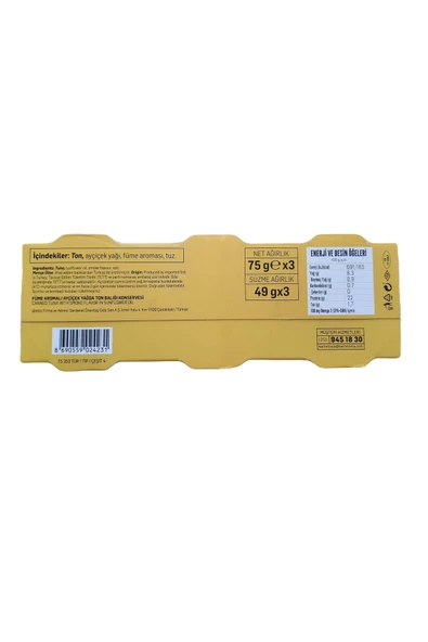 Dardanel Tonla Ekonomik Ton Balığı 3x75g  6 Adet - 2