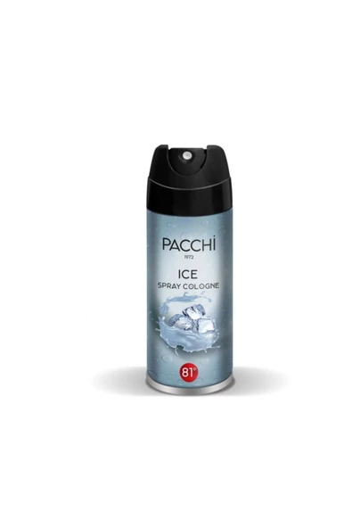 Pacchi  100 ml Aerosol Sprey Kolonya Ice 81 Derece