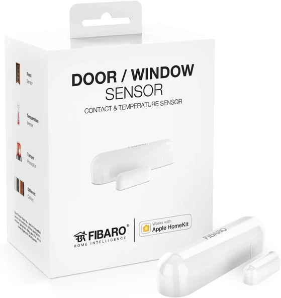 Fibaro FGBHDW-002-1 HomeKit Özellikli Kapı ve Pencere Sensörü, Beyaz - 3