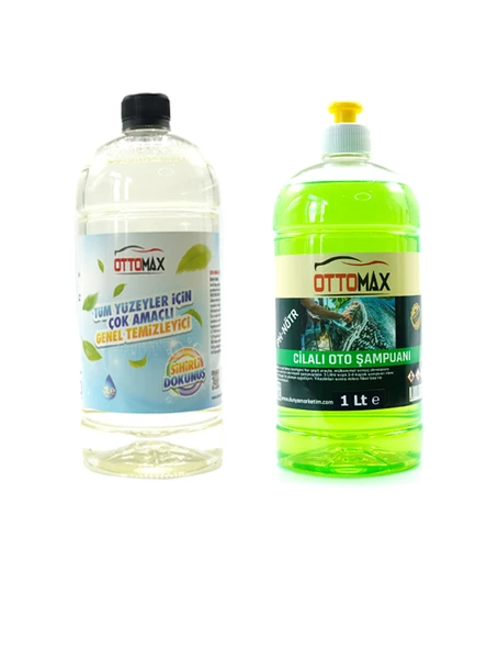 Ottomax Premium 5 Parça Araç İçi Torpido Jant Lastik Tampon Şampuan Çok Amaçlı Temizlik Seti - 3