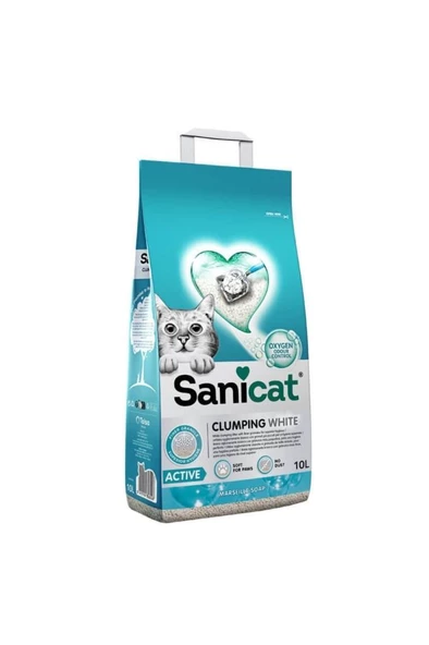 Sanicat Active Marsilya Sabunu Kokulu Topaklanan Kedi Kumu 10 Litre