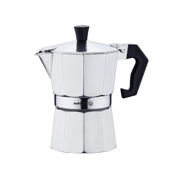 Korkmaz Dayanıklı Etna 6 Fincan Moka Pot Çelik 300 ml A5570-1