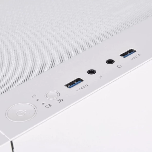 THERMALTAKE S200 TG 650W 80+ ARGB 3x120mm Fan Mesh Pencereli Beyaz Oyuncu Kasası - 4