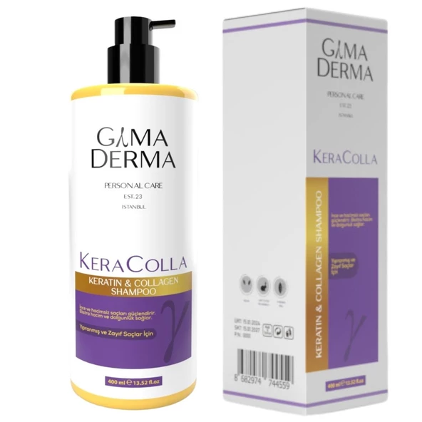 Dörtlü Keracolla Vegan Keratin Kolajen Şampuan Seti - 3
