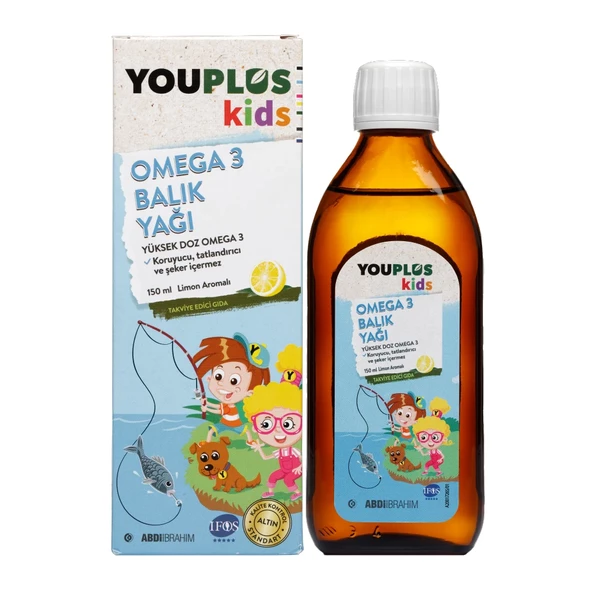 Youplus Kids Omega 3 150 ML Balık Yağı