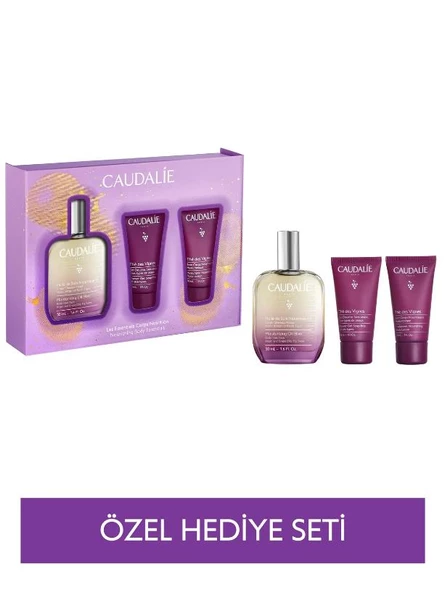 Caudalie Besleyici Elixir Yağ Seti - Elixir Yağ 50 ml+Duş Jeli 30ml+Vücut Losyonu 30ml