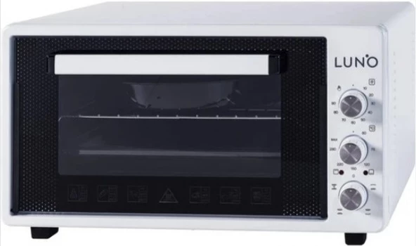 Luno LF6262W01 Beyaz Set Üstü Turbo Beyaz 46Lt Mini Fırın - 4