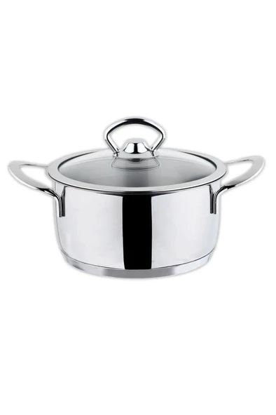 OMS 2008 Mini Derin Paslanmaz Çelik Tencere 16x8 Cm