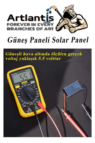 Güneş Paneli Solar Panel 6x6 cm 5.5 volt 100 mA 3 Adet Güneş Enerjisi Okul Sınıf Deney Çalışmaları 60x60 mm - 3