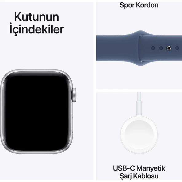 Apple Watch Se Gps 40MM Silver Aluminium Case With Denim Sport Band - M/l - 7