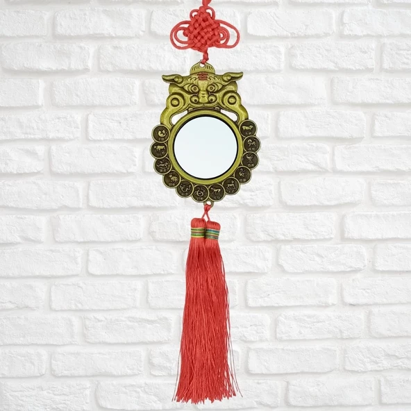 Feng Shui Bagua Ayna Yuvarlak 10 x 40 cm - Resim 2