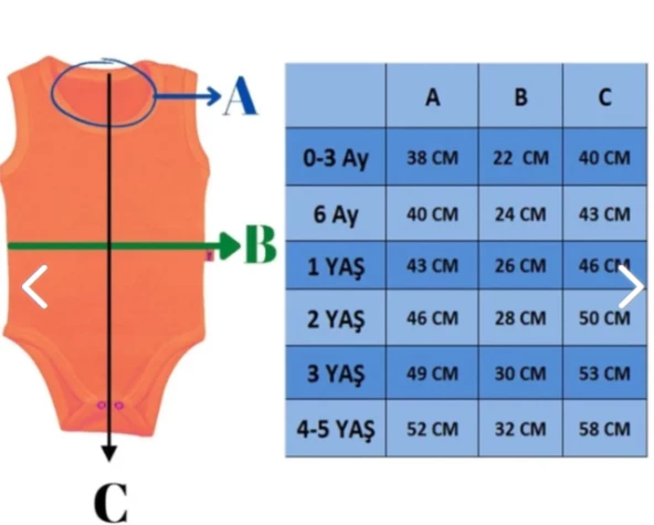 Bebek Basic Zıbın %100 Pamuk Penye Bisiklet Yaka 5 Li Atlet Body Zıbın 3 yaş 4 yaş 5 yaş 6 yaş - 3