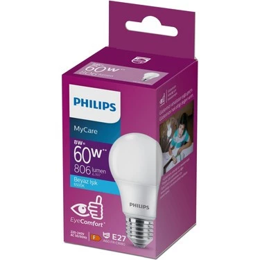 Philips Ampul Led 8 watt  Beyaz Işık ( 1 Adet Satışımız)