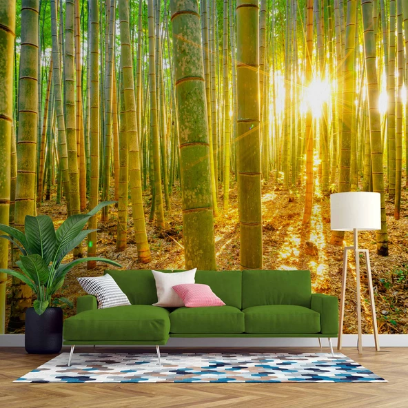 Bambu Ormanı Temalı Duvar Kağıdı ürün görseli