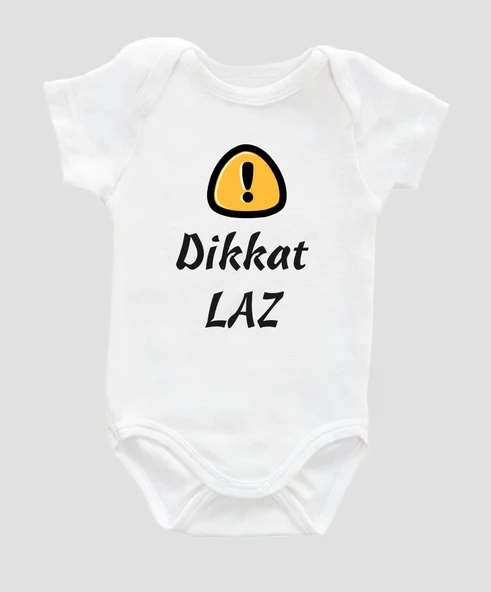 Organik %100 Pamuk Dikkat Laz Bebek Body ZBN079