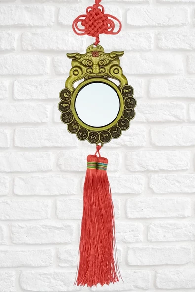 Feng Shui Bagua Ayna Yuvarlak 10 x 40 cm - Resim 6