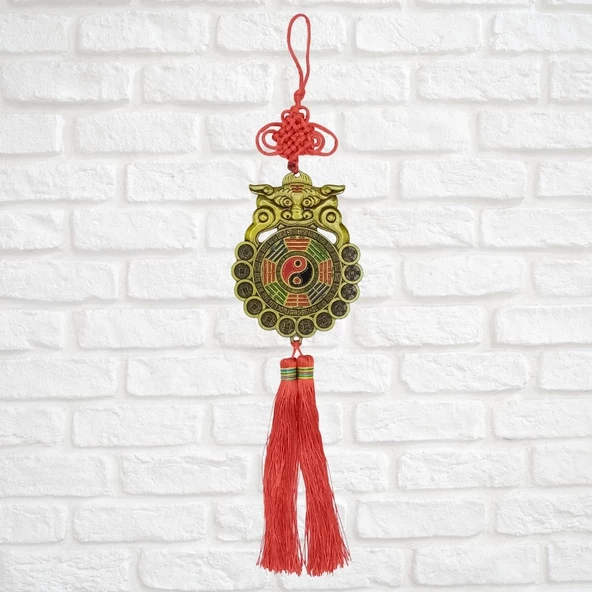 Feng Shui Bagua Ayna Yuvarlak 10 x 40 cm - Resim 3