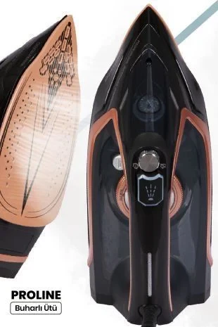 Goldmaster Proline 2600 Watt Seramik Tabanlı Damlama Ve Kireç Önlemeli 180 gr Etkili Şok Buharlı Ütü - 2