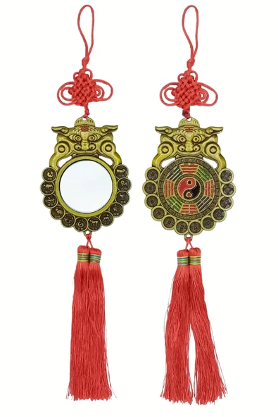 Feng Shui Bagua Ayna Yuvarlak 10 x 40 cm - Resim 5