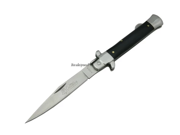 İtalyan A 032 B Stiletto Çakı 19,5 cm - Siyah Saplı