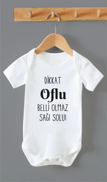 Organik %100 Pamuk Dikkat Oflu Baskılı Bebek Body Badi Çıtçıtlı Zıbın ZBN132