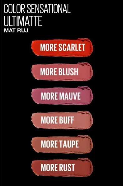 Maybelline New York Color Sensational Ultimatte Mat Ruj- 799 More Taupe Nude - 7
