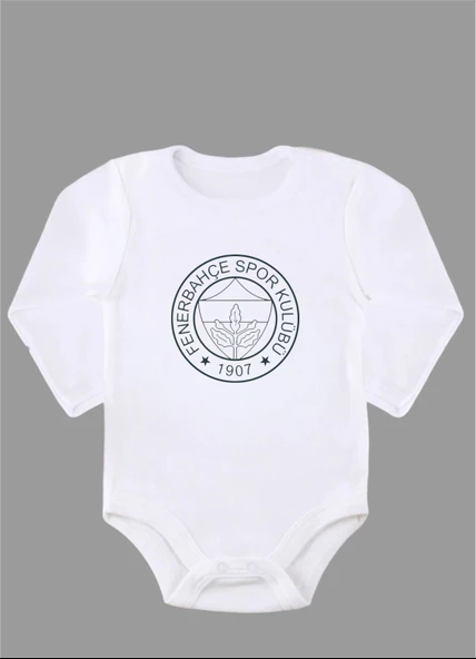 Uzun Kollu %100 Organik Pamuk Baskılı Bebek Body Çıtçıtlı Zıbın ZBN100