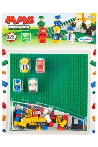 4 Figürlü 105 Parça BLOCK SET KUTULU Mega BLOCK SET LEGO UYUMLU - 2