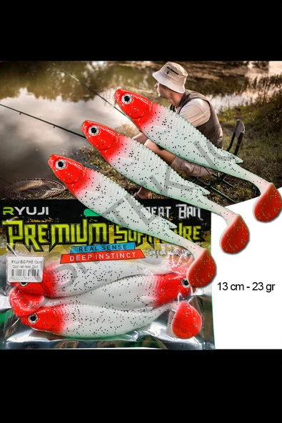 Silikon Balık Sasi Yem 3 Adet 13 cm 24gr  Rapala Lures Yapay Yem Turna Levrek Silikon Yem